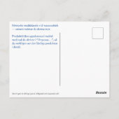 Vykort — Rebell Briefkaart (Achterkant)