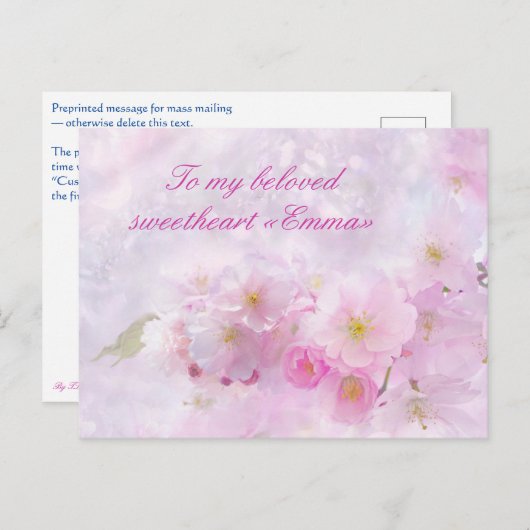 Vykort — Romance Briefkaart (Voorkant / Achterkant)