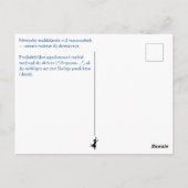 Vykort — Se upp världen Briefkaart (Achterkant)