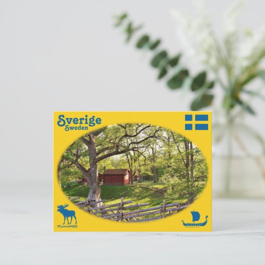Vykort — Sverige Briefkaart (Staand voorkant)