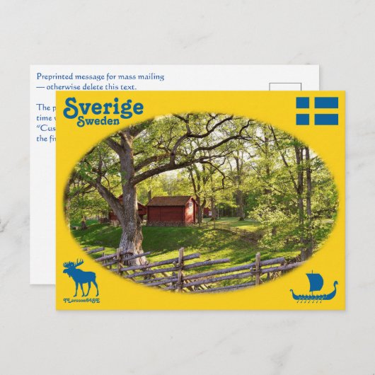 Vykort — Sverige Briefkaart (Voorkant / Achterkant)