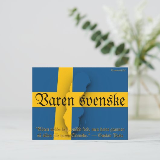Vykort — Varen svenske Briefkaart (Staand voorkant)