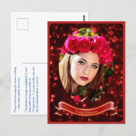 Vykort — Woman in red Briefkaart