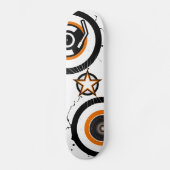 Vynil Star Skateboard White (Voorkant)