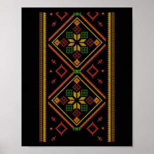 Vyshyvanka Oekraïense Borduurwerk Geborduurd Pro O Poster