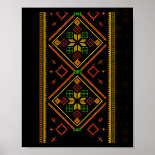 Vyshyvanka Oekraïense Borduurwerk Geborduurd Pro O Poster