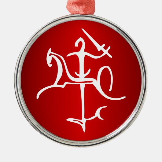 Vytis Lietuva Metalen Ornament (Voorkant)