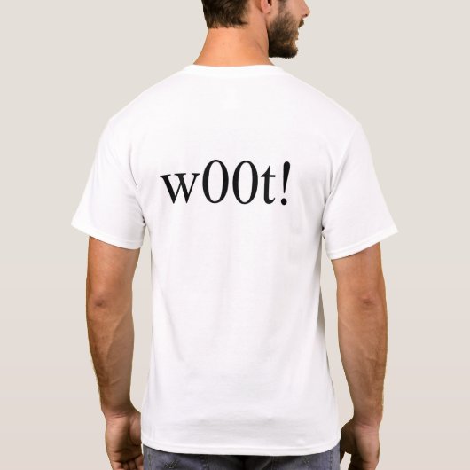 w00 t! t-shirt (Achterkant)