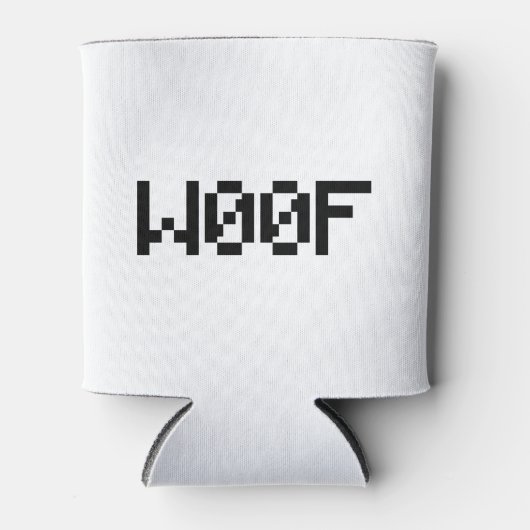 W00F [Dierengeluiden in leetspreken] Blikjeskoeler (Voorkant)