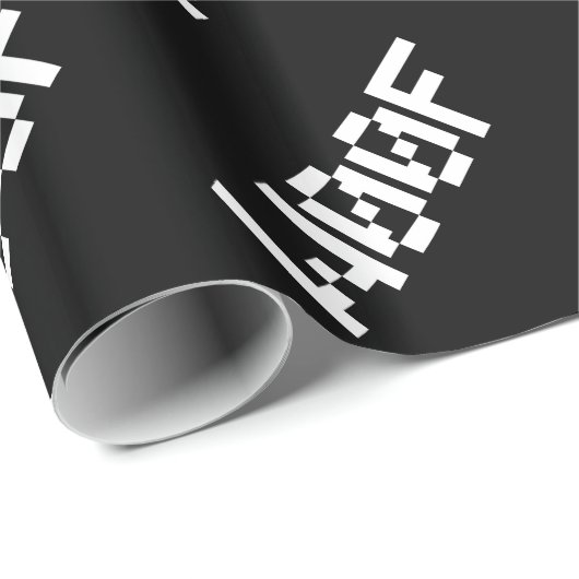 W00F [Dierengeluiden in leetspreken] Cadeaupapier (Rol Hoek)