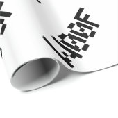 W00F [Dierengeluiden in leetspreken] Cadeaupapier (Rol Hoek)