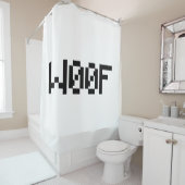 W00F [Dierengeluiden in leetspreken] Douchegordijn (In situ)