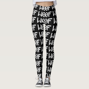 W00F [Dierengeluiden in leetspreken] Leggings
