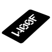 W00F [Dierengeluiden in leetspreken] Magneet (Linkerzijde)