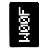 W00F [Dierengeluiden in leetspreken] Magneet (Verticaal)