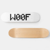 W00F [Dierengeluiden in leetspreken] Persoonlijk Skateboard (Horizontaal)