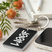 W00F [Dierengeluiden in leetspreken] Sleutelhanger (Voorkant Rechts)