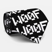 W00F [Dierengeluiden in leetspreken] Stropdas (Opgerold)