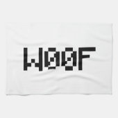 W00F [Dierengeluiden in leetspreken] Theedoek (Horizontaal)