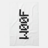 W00F [Dierengeluiden in leetspreken] Theedoek (Verticaal)