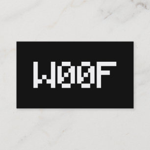 W00F [Leetspeak Diergeluiden] Visitekaartje