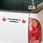 W02 Pot Leaf Bumpersticker (Op Truck)