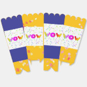 W0W blauw +geel Bedankdoosjes (Ongevouwen)