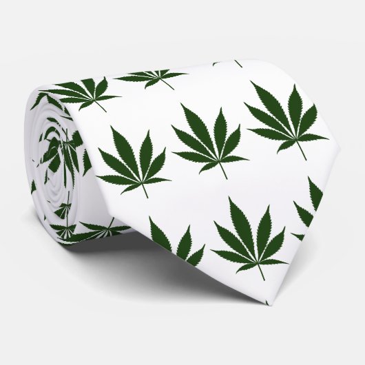 W26-Stropdas met leder Stropdas (Opgerold)