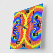 W2: Slangen. - Stropdas-kleurstof (Q) | Vierkante Klok (Hoek)