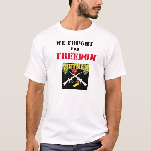 W3E VIGHT for FREEDOM T-shirt (Voorkant)