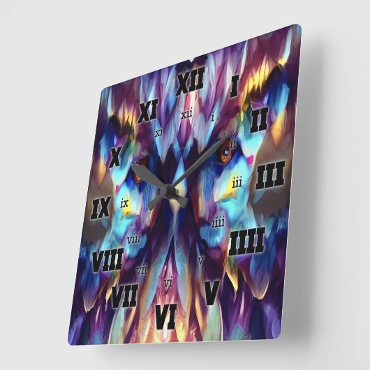 W4VE · DESIGN. | "Procedureel" ~ [50 / 50] · Vierkante Klok (Hoek)