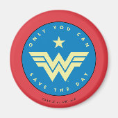 W84 | Alleen Wonder-vrouw die u kunt redden Magneet (Voorkant)