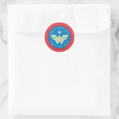 W84 | Alleen Wonder-vrouw die u kunt redden Ronde Sticker (Tas)