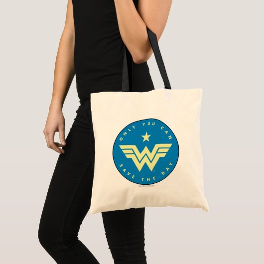 W84 | Alleen Wonder-vrouw die u kunt redden Tote Bag (Voorkant (product))