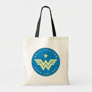 W84 Alleen Wonder-vrouw die u kunt redden Tote Bag