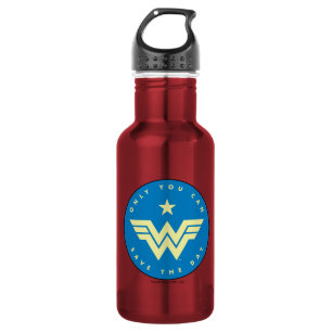 W84 Alleen Wonder-vrouw die u kunt redden Waterfles