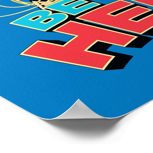 W84 | Be-the-Hero Wonder Woman Retro Comic Art Poster (Hoek)