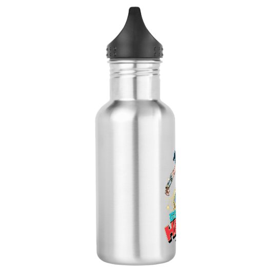 W84 | Be-the-Hero Wonder Woman Retro Comic Art Waterfles (Links)