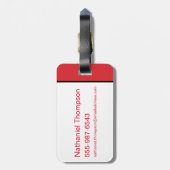 W84 | Bespaar de dag waarop de Wonder Woman Retro  Bagagelabel (Achterkant verticaal)