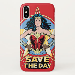 W84   Bespaar de dag waarop de Wonder Woman Retro  Case-Mate iPhone Case