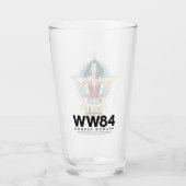W84 | Bespaar de dag waarop de Wonder Woman Retro  Glas (Achterkant)