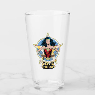 W84 Bespaar de dag waarop de Wonder Woman Retro Glas