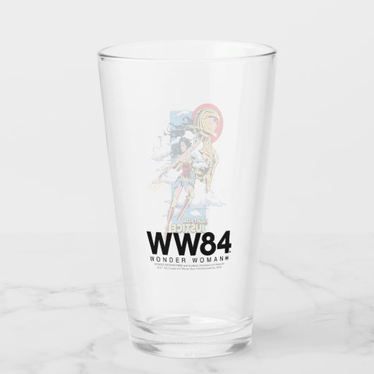 W84 | Gerechtelijke strijd voor Wonder Woman Retro Glas (Achterkant)