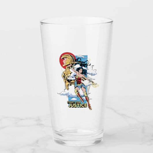 W84 | Gerechtelijke strijd voor Wonder Woman Retro Glas (Voorkant)