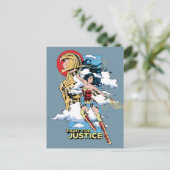 W84 | Gerechtelijke strijd voor Wonder Woman Retro Uitnodiging Briefkaart (Staand voorkant)