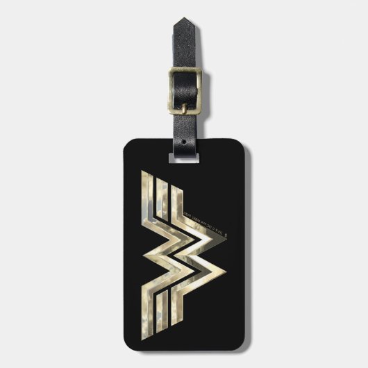 W84 | Golden Wonder Logo Bagagelabel (Voorkant verticaal)