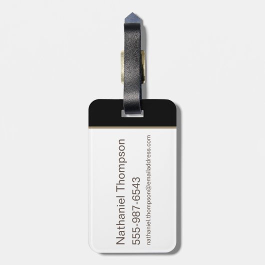 W84 | Golden Wonder Logo Bagagelabel (Achterkant verticaal)