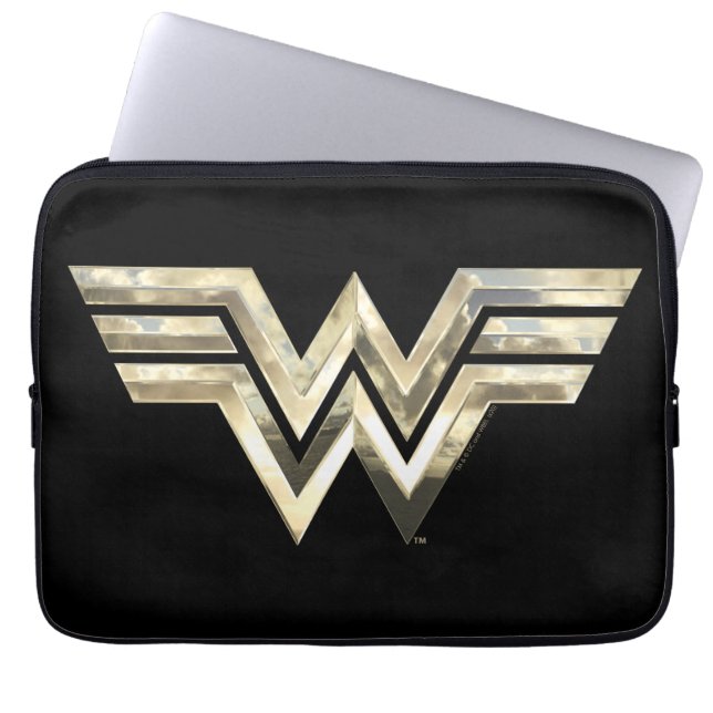 W84 | Golden Wonder Logo Laptop Sleeve (Voorkant)