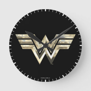 W84   Golden Wonder Logo Ronde Klok
