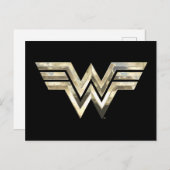 W84 | Golden Wonder Logo Uitnodiging Briefkaart (Voorkant / Achterkant)